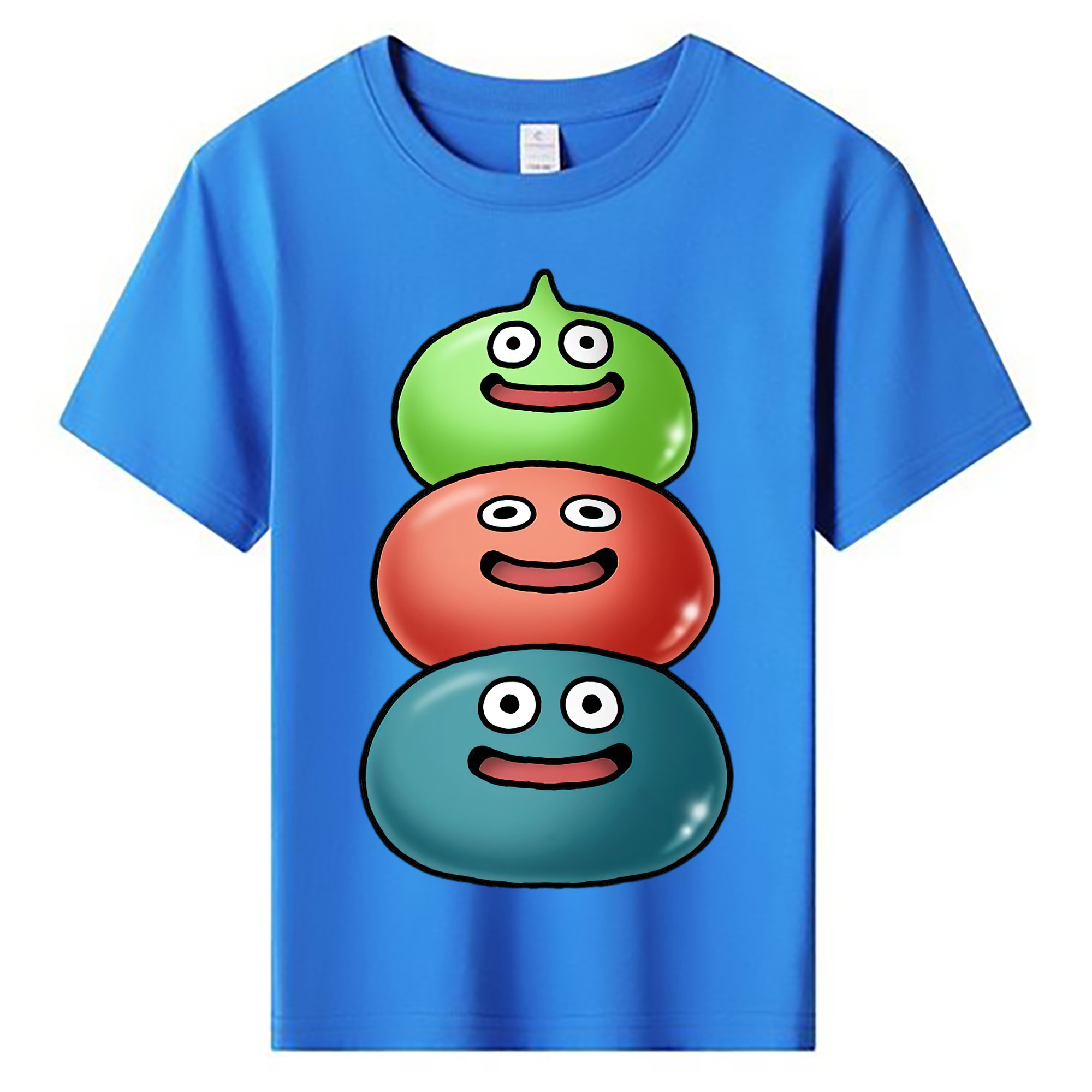 （画像用） ドラゴンクエスト Doragon Kuesuto Dragon Quest 綿100％キッズTシャツ（フロントプリント）